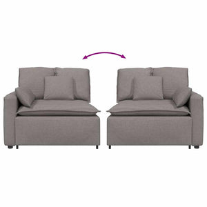 Modulo Terminale Bracciolo Divano Modulare con Cuscini 100 cm