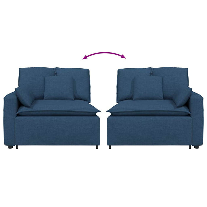 Modulo Terminale Bracciolo Divano Modulare con Cuscini-Sofa Modulare-Divanetto 100 cm 175123