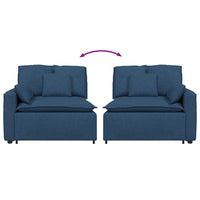 Modulo Terminale Bracciolo Divano Modulare con Cuscini 100 cm 4104394