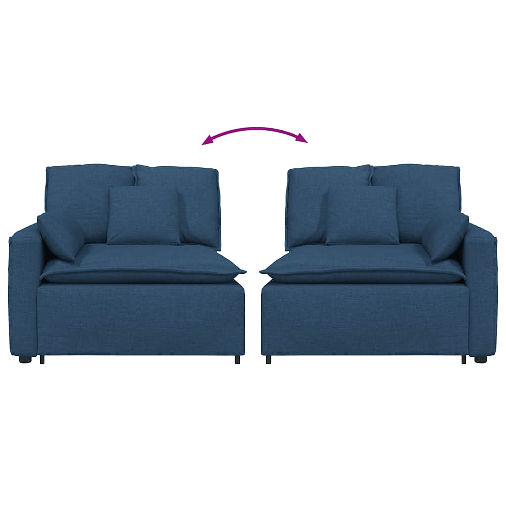 vidaXL Modulo Terminale Bracciolo Divano Modulare con Cuscini 100 cm