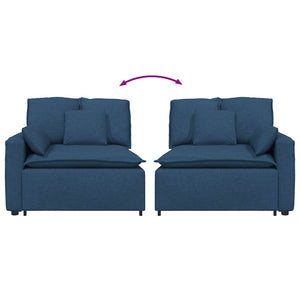 vidaXL Modulo Terminale Bracciolo Divano Modulare con Cuscini 100 cm