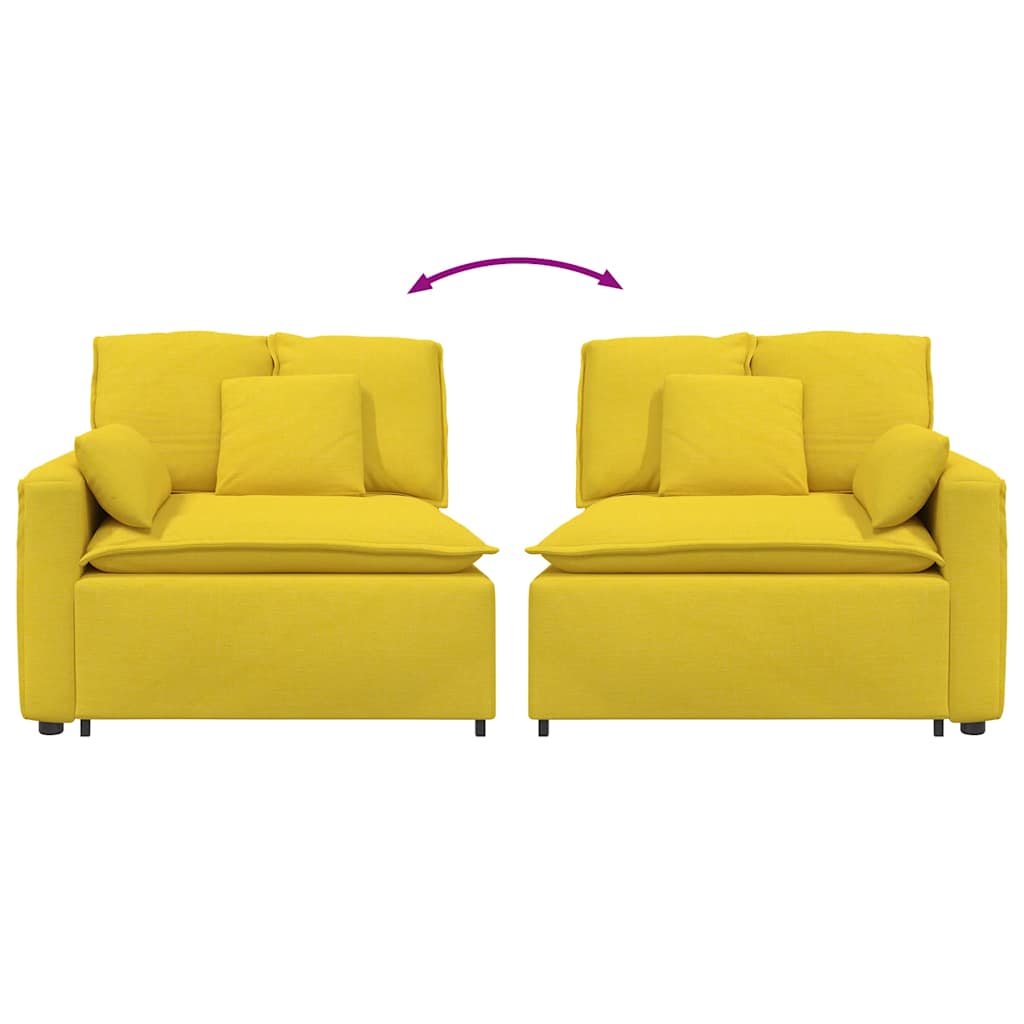 Modulo Terminale Bracciolo Divano Modulare con Cuscini-Sofa Modulare-Divanetto 100 cm 967611
