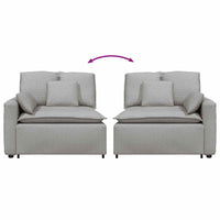 Modulo Terminale Bracciolo Divano Modulare con Cuscini 100 cm 4104396