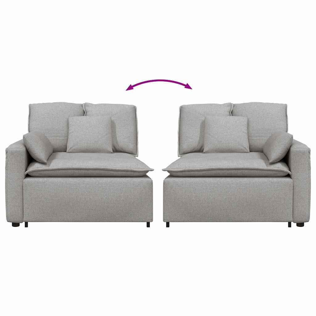 vidaXL Modulo Terminale Bracciolo Divano Modulare con Cuscini 100 cm