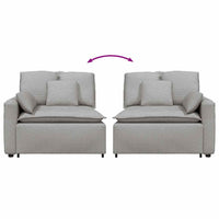 vidaXL Modulo Terminale Bracciolo Divano Modulare con Cuscini 100 cm