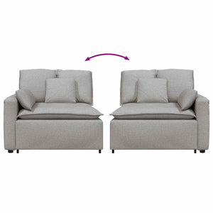 vidaXL Modulo Terminale Bracciolo Divano Modulare con Cuscini 100 cm