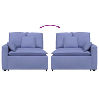 vidaXL Modulo Terminale Bracciolo Divano Modulare con Cuscini 100 cm