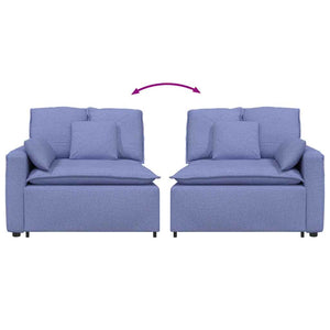 vidaXL Modulo Terminale Bracciolo Divano Modulare con Cuscini 100 cm