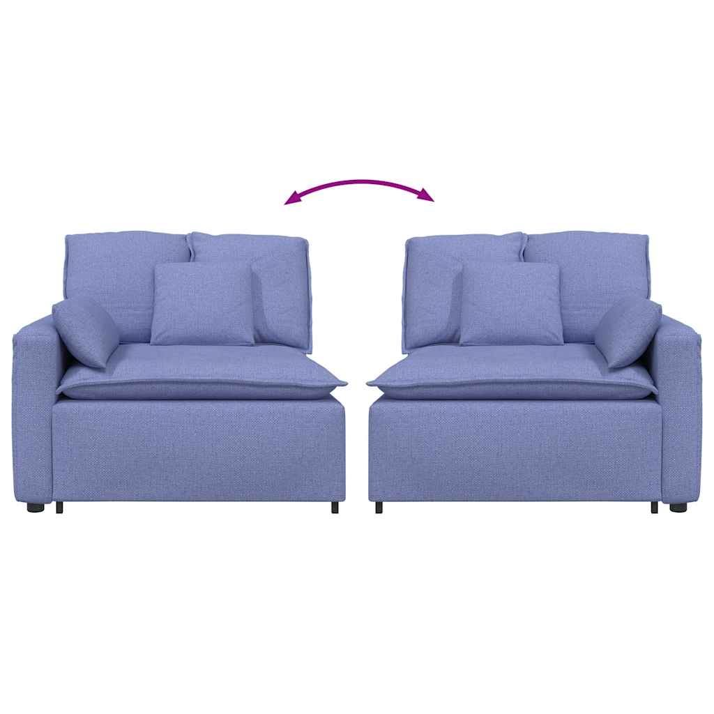 Modulo Terminale Bracciolo Divano Modulare con Cuscini 100 cm 4104397