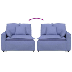 Modulo Terminale Bracciolo Divano Modulare con Cuscini 100 cm 4104397