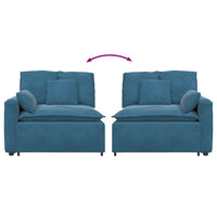 Modulo Terminale Bracciolo Divano Modulare con Cuscini-Sofa Modulare-Divanetto 100 cm 726834