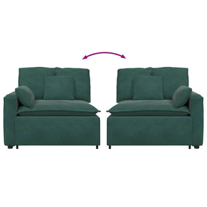 Modulo Terminale Bracciolo Divano Modulare con Cuscini-Sofa Modulare-Divanetto 100 cm 136107
