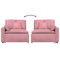 Modulo Terminale Bracciolo Divano Modulare con Cuscini 100 cm