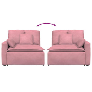 Modulo Terminale Bracciolo Divano Modulare con Cuscini 100 cm