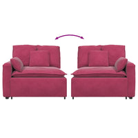 Modulo Terminale Bracciolo Divano Modulare con Cuscini 100 cm 4104403