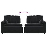 vidaXL Modulo Terminale Bracciolo Divano Modulare con Cuscini 100 cm