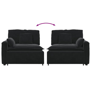 vidaXL Modulo Terminale Bracciolo Divano Modulare con Cuscini 100 cm