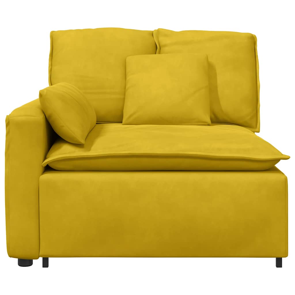 Modulo Terminale Bracciolo Divano Modulare con Cuscini-Sofa Modulare-Divanetto 100 cm 725039
