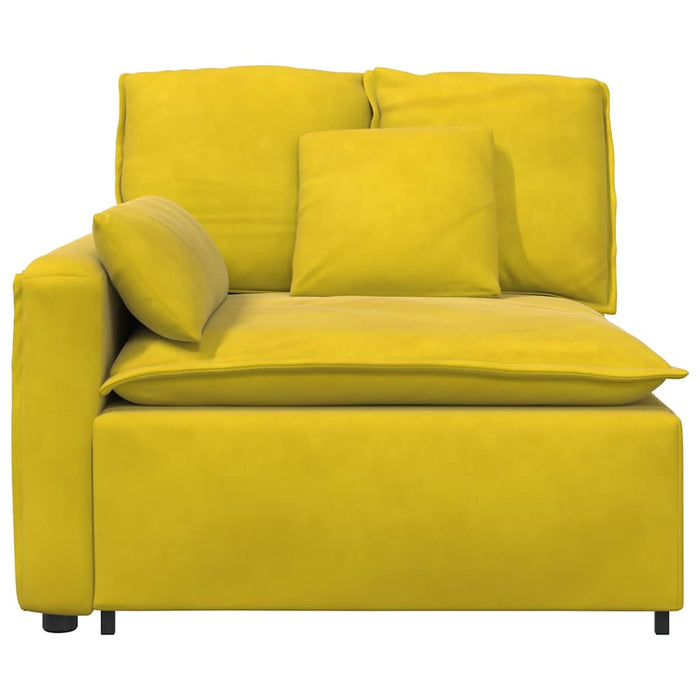 vidaXL Modulo Terminale Bracciolo Divano Modulare con Cuscini 100 cm