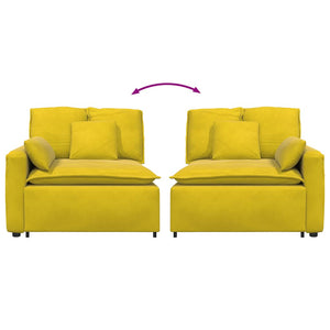 Modulo Terminale Bracciolo Divano Modulare con Cuscini-Sofa Modulare-Divanetto 100 cm 725039