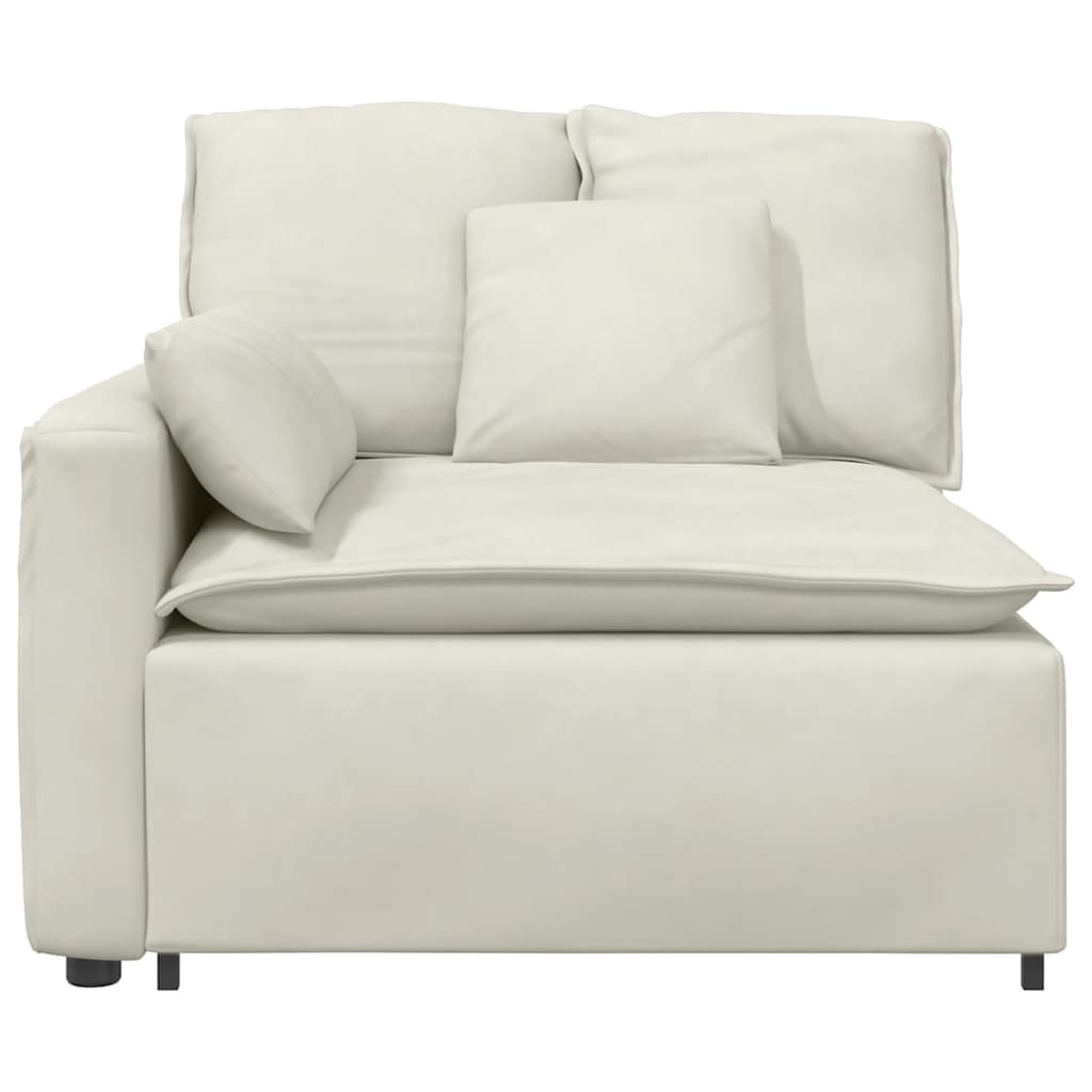 Modulo Terminale Bracciolo Divano Modulare con Cuscini-Sofa Modulare-Divanetto 100 cm 515238