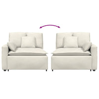 vidaXL Modulo Terminale Bracciolo Divano Modulare con Cuscini 100 cm