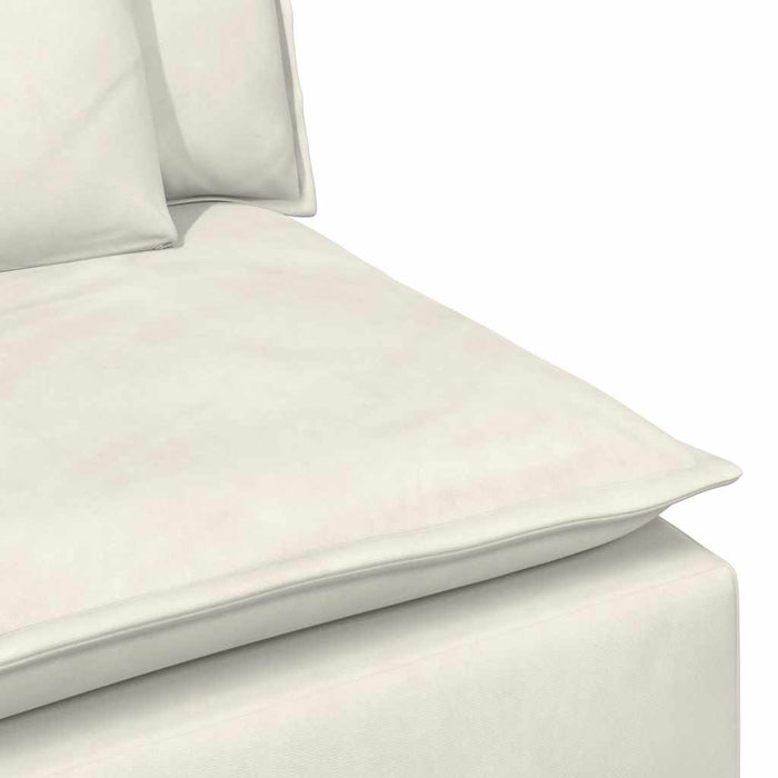 vidaXL Modulo Terminale Bracciolo Divano Modulare con Cuscini 100 cm