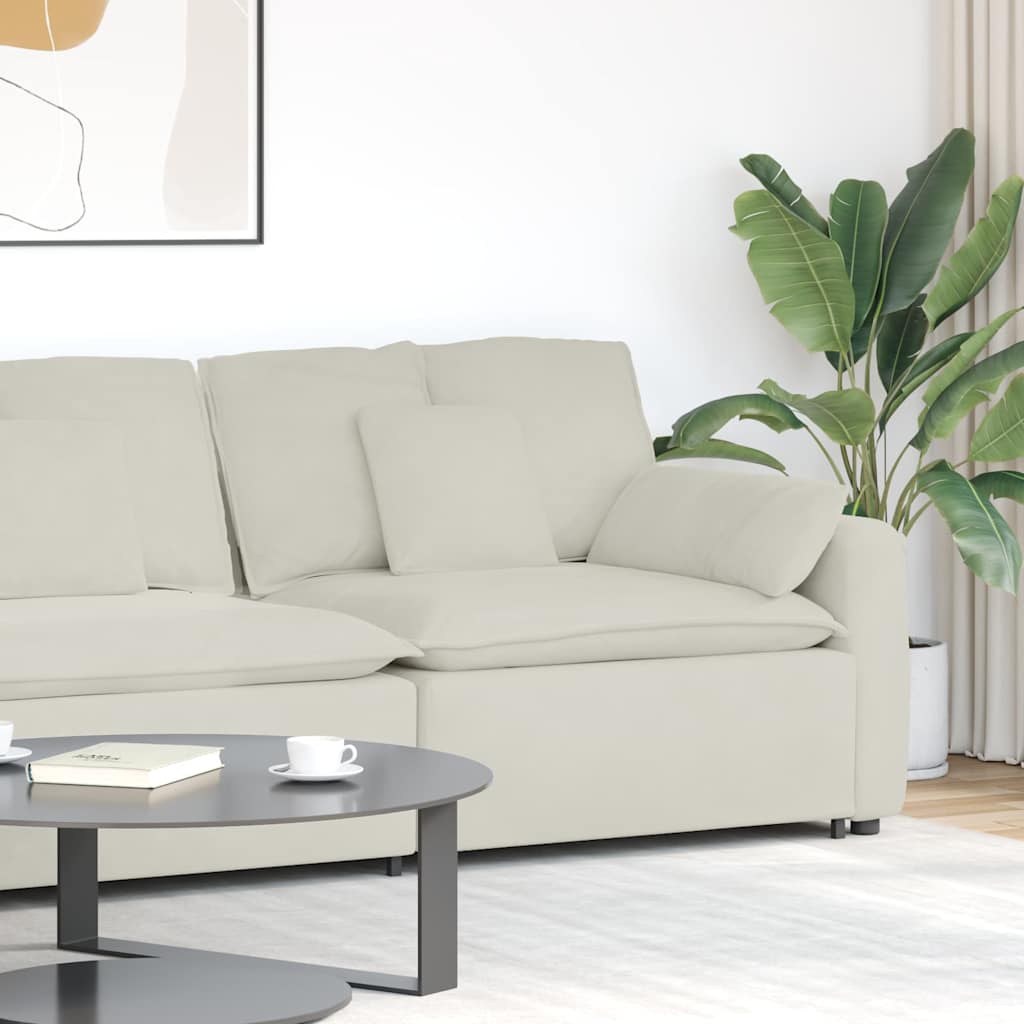 Modulo Terminale Bracciolo Divano Modulare con Cuscini-Sofa Modulare-Divanetto 100 cm 515238