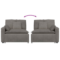 Modulo Terminale Bracciolo Divano Modulare con Cuscini-Sofa Modulare-Divanetto 100 cm 169513