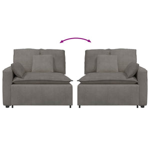Modulo Terminale Bracciolo Divano Modulare con Cuscini-Sofa Modulare-Divanetto 100 cm 169513