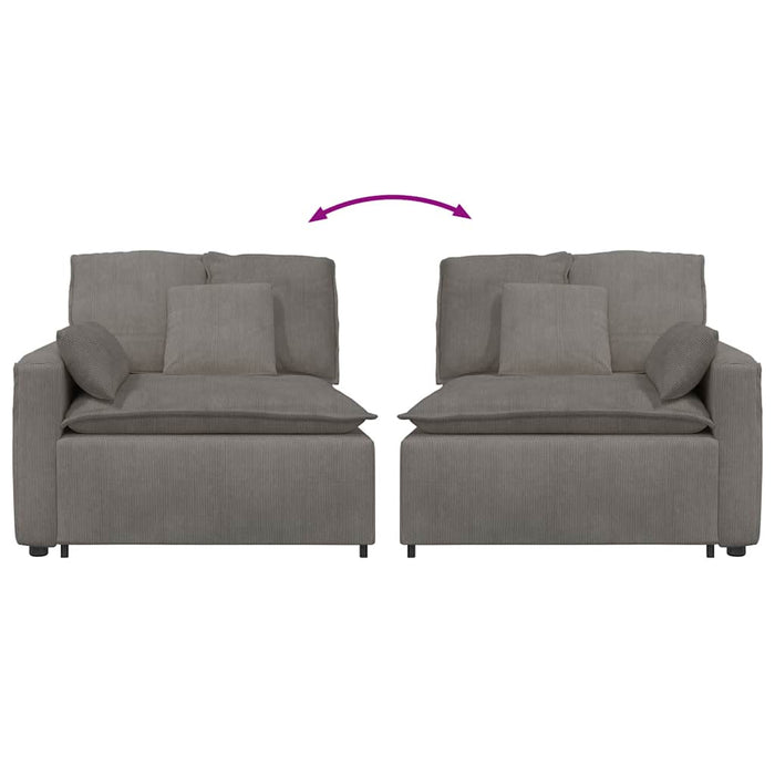 Modulo Terminale Bracciolo Divano Modulare con Cuscini-Sofa Modulare-Divanetto 100 cm 169513