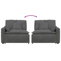 Modulo Terminale Bracciolo Divano Modulare con Cuscini 100 cm