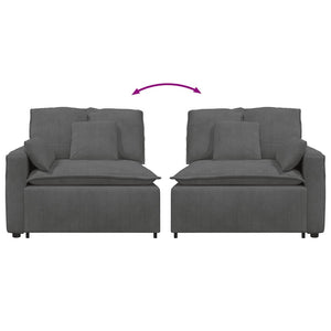 Modulo Terminale Bracciolo Divano Modulare con Cuscini 100 cm