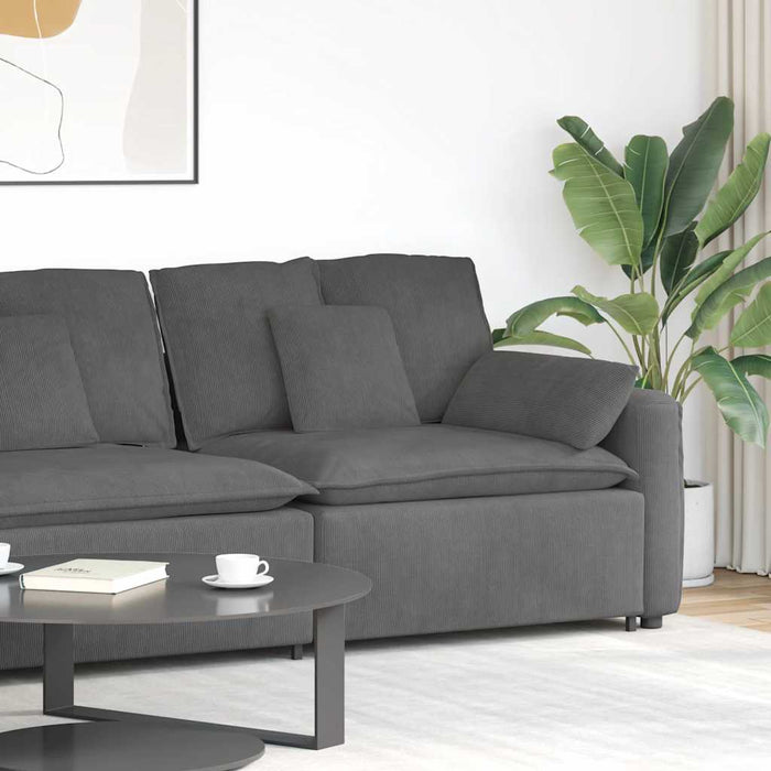 Modulo Terminale Bracciolo Divano Modulare con Cuscini-Sofa Modulare-Divanetto 100 cm 895456