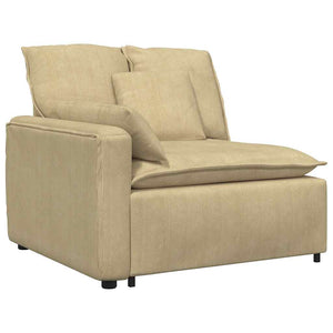 vidaXL Modulo Terminale Bracciolo Divano Modulare con Cuscini Verde Grigio 100 cm