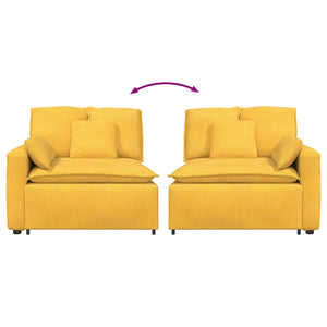 vidaXL Modulo Terminale Bracciolo Divano Modulare con Cuscini 100 cm