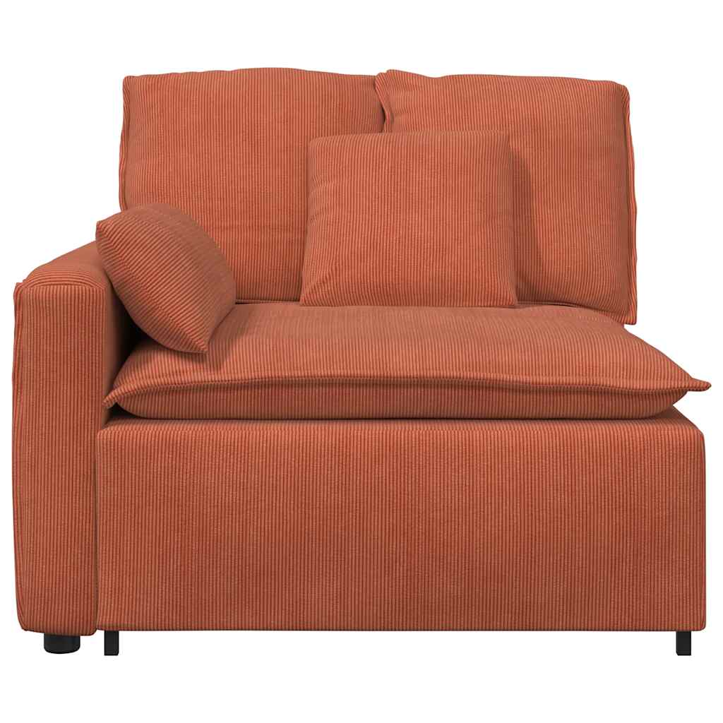 Modulo Terminale Bracciolo Divano Modulare con Cuscini-Sofa Modulare-Divanetto 100 cm 481871