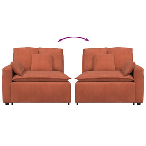 Modulo Terminale Bracciolo Divano Modulare con Cuscini 100 cm