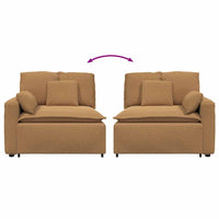 Modulo Terminale Bracciolo Divano Modulare con Cuscini 100 cm