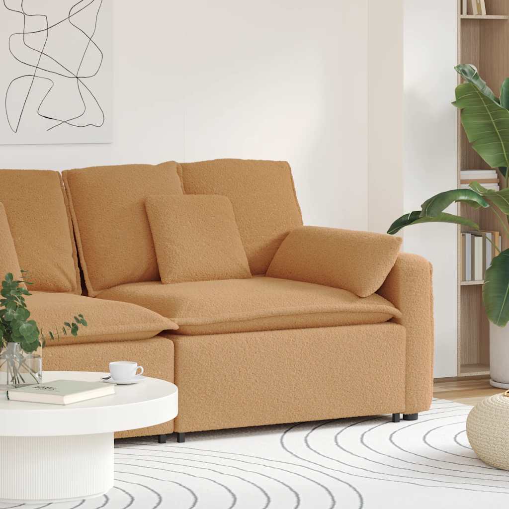 Modulo Terminale Bracciolo Divano Modulare con Cuscini-Sofa Modulare-Divanetto 100 cm 636292