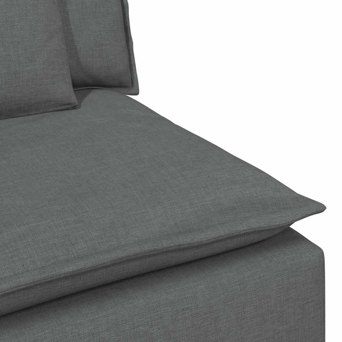 Modulo Centrale Divano Modulare con Cuscini Grigio Scuro 100 cm 679030