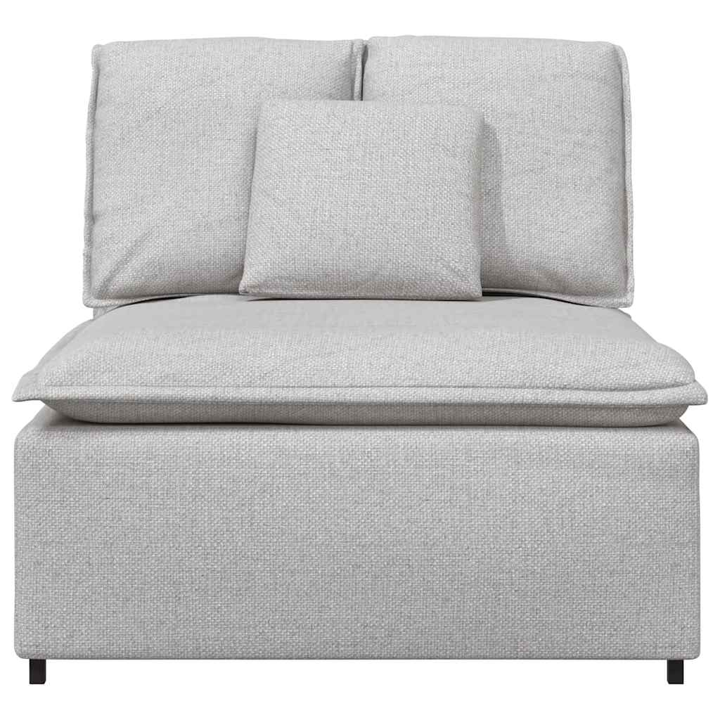 Modulo Centrale Divano Modulare con Cuscini Grigio Nuvola 100cm