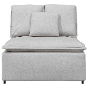 Modulo Centrale Divano Modulare con Cuscini Grigio Nuvola 100cm