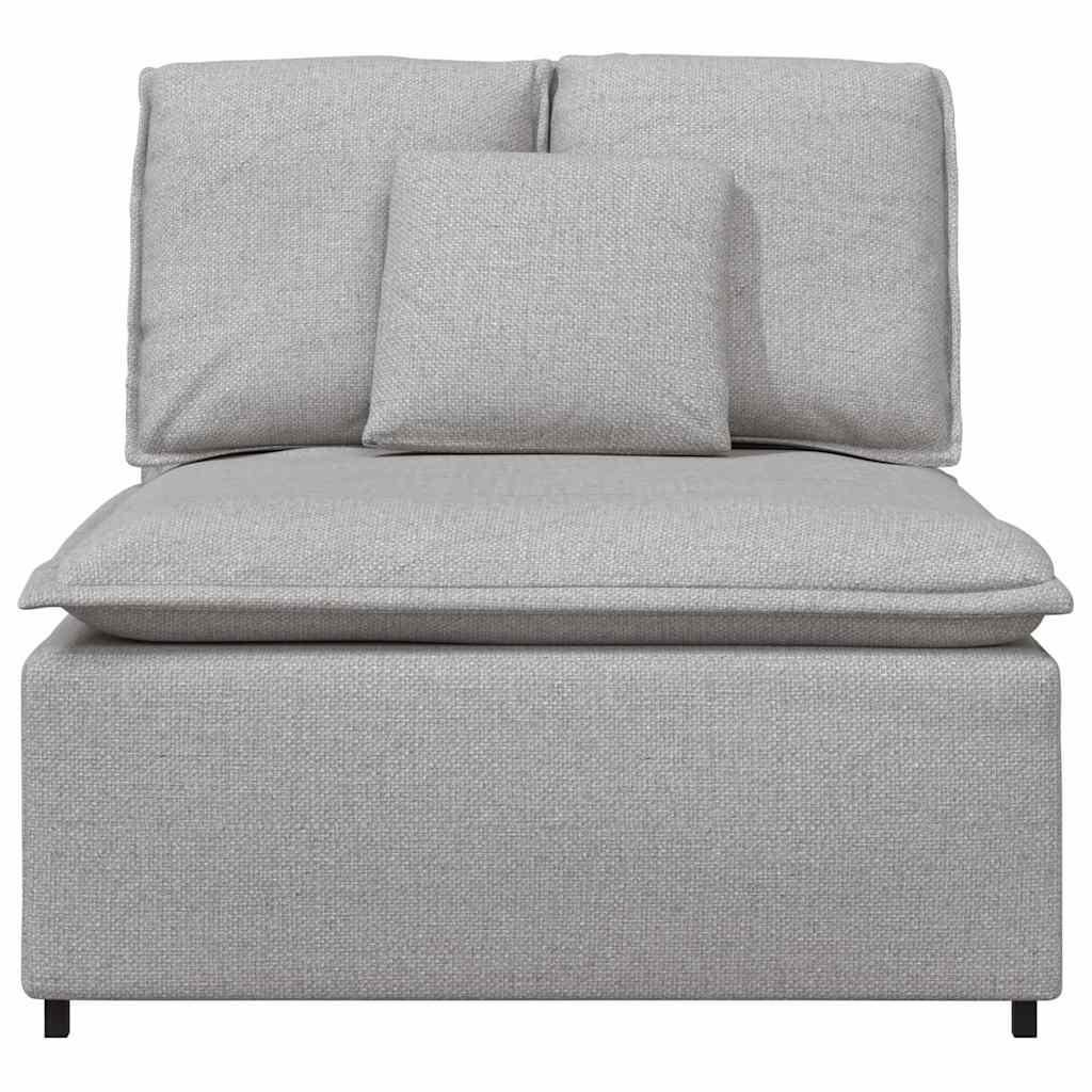 vidaXL Modulo Centrale Divano Modulare con Cuscini Grigio Nuvola 100cm