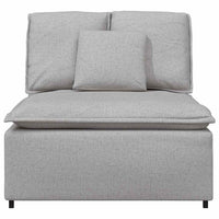 vidaXL Modulo Centrale Divano Modulare con Cuscini Grigio Nuvola 100cm