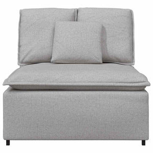 vidaXL Modulo Centrale Divano Modulare con Cuscini Grigio Nuvola 100cm