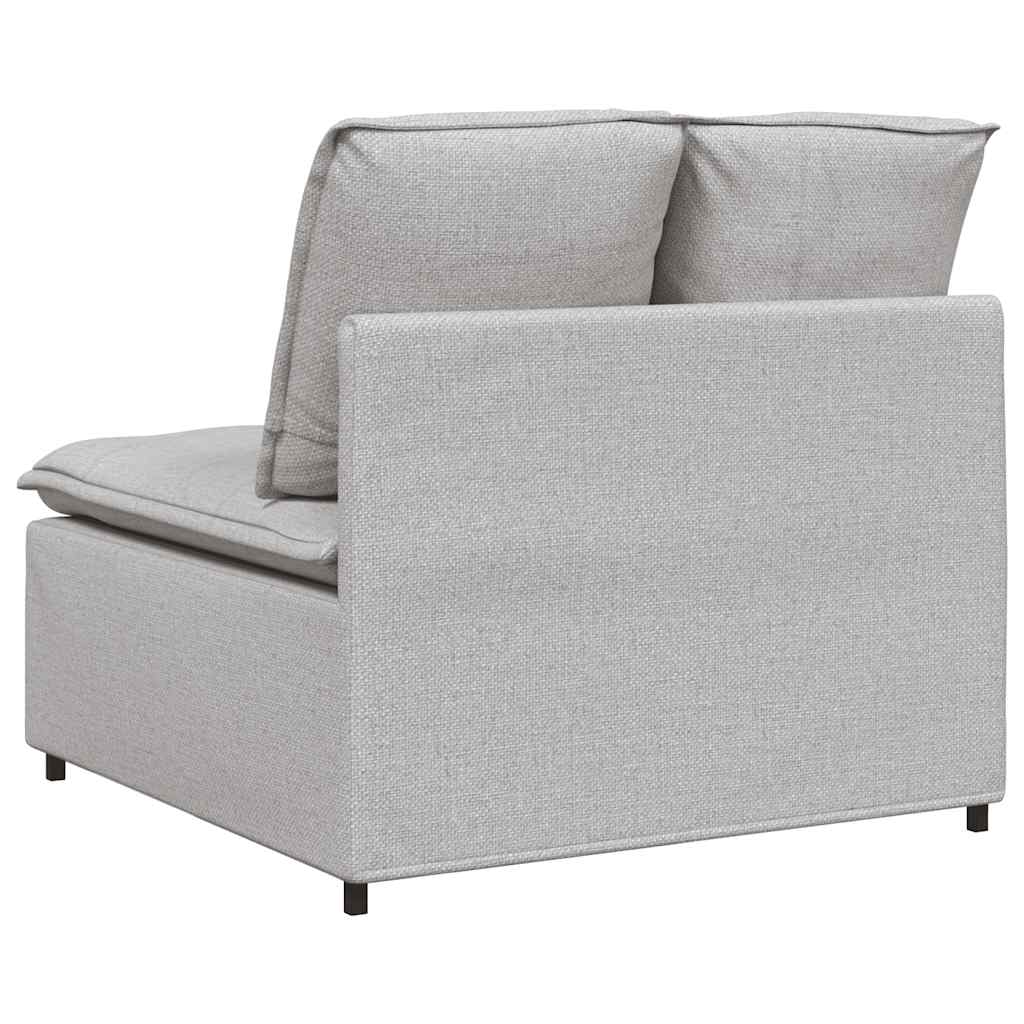 Modulo Centrale Divano Modulare con Cuscini Grigio Nuvola 100cm