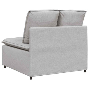 Modulo Centrale Divano Modulare con Cuscini Grigio Nuvola 100cm