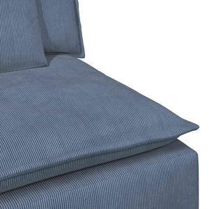 Modulo Centrale Divano Modulare con Cuscini Blu 100 cm 4104440