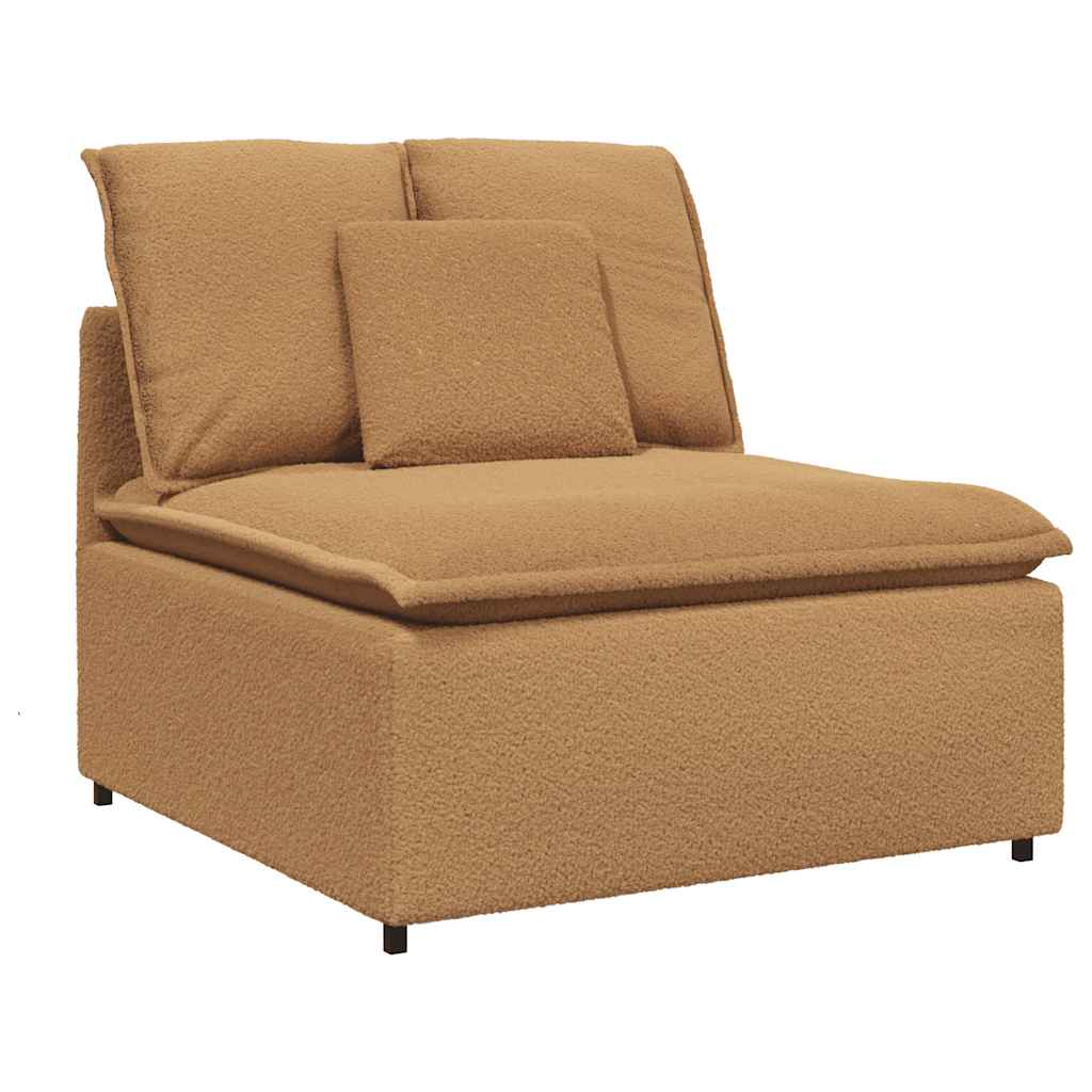 vidaXL Modulo Centrale Divano Modulare con Cuscini Beige 100 cm